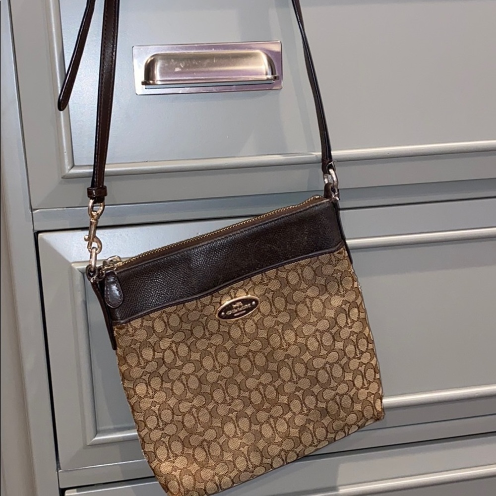 Light brown coach crossbody